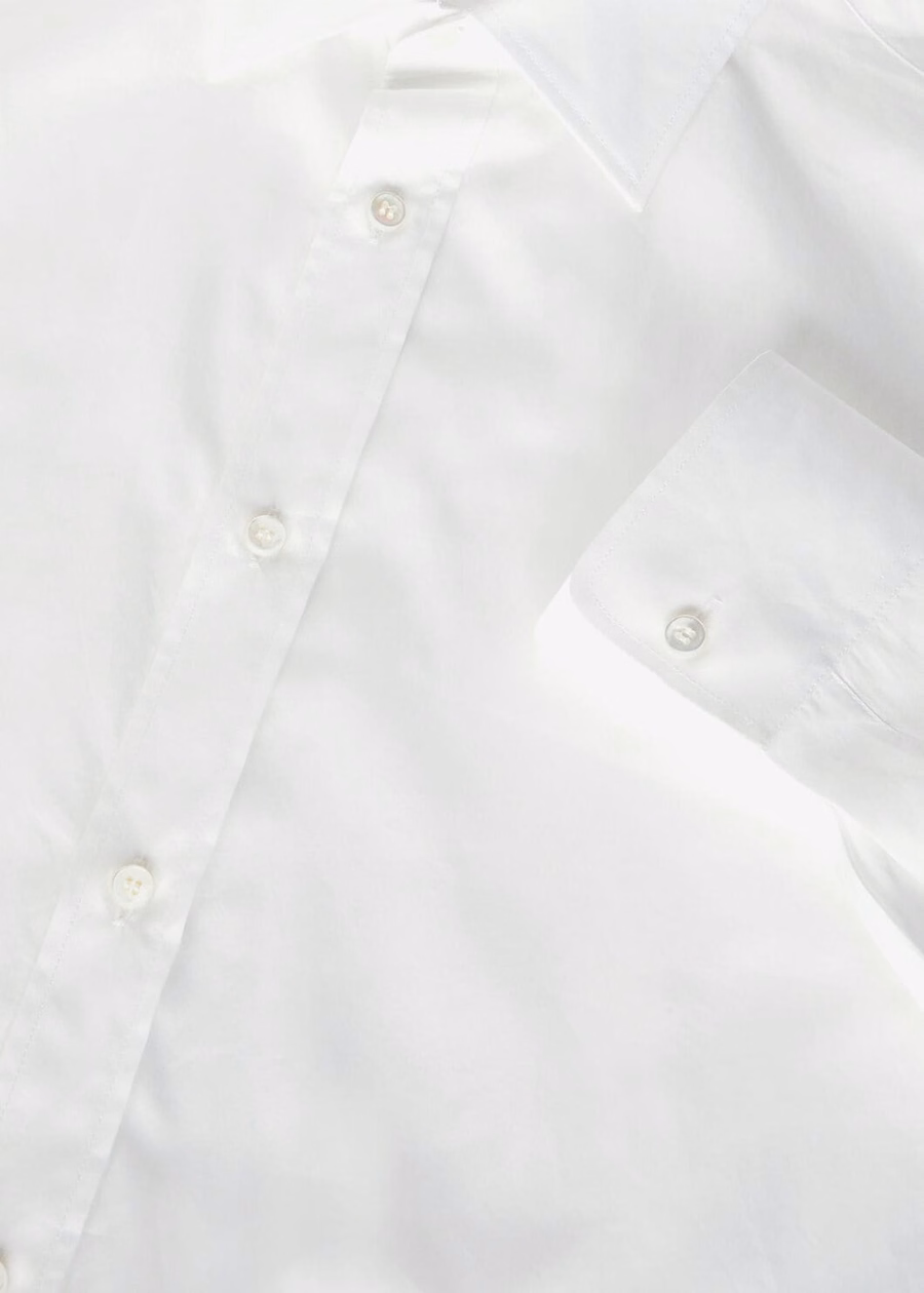 Camisa Internacional de Algodão Branca Óptica