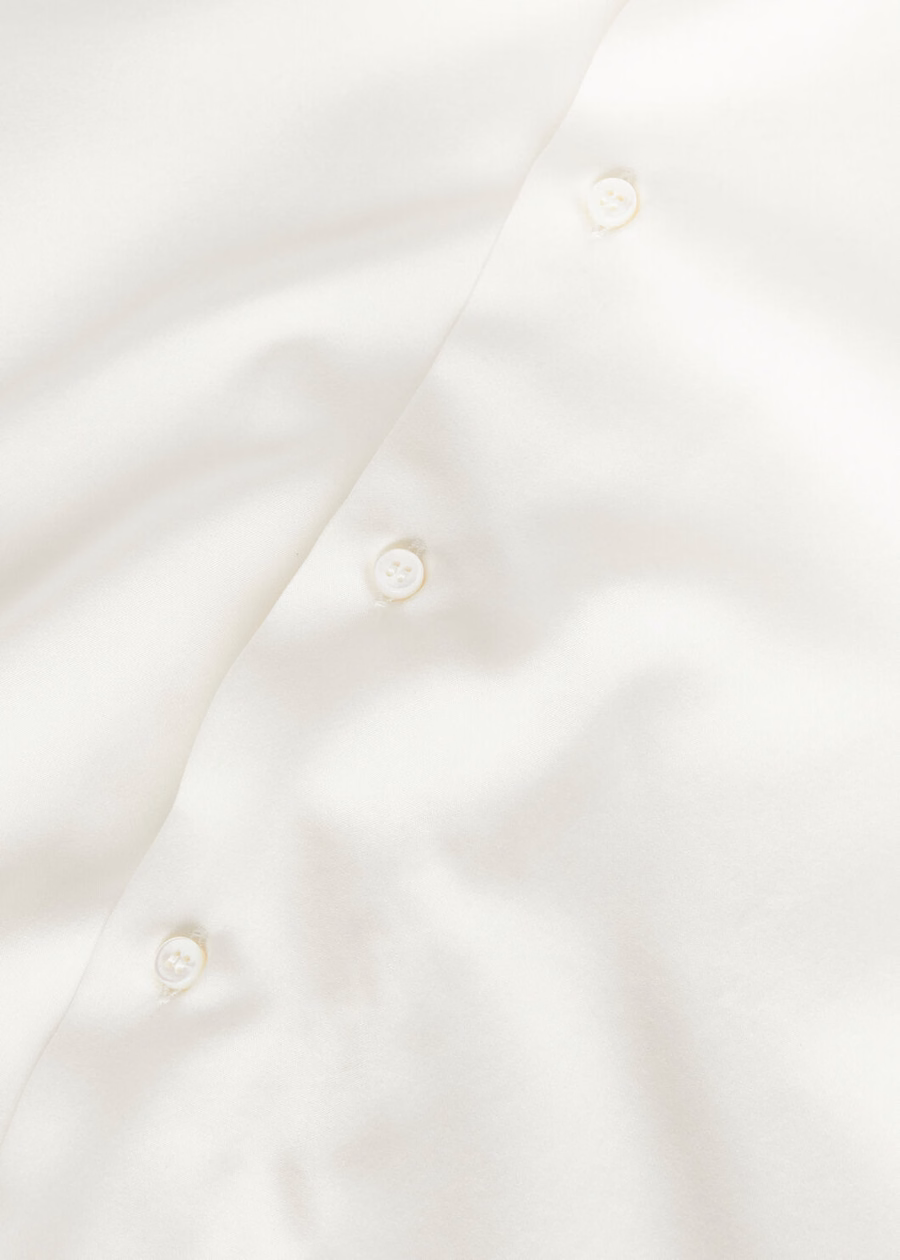 Camisa de seda Elia Nougat