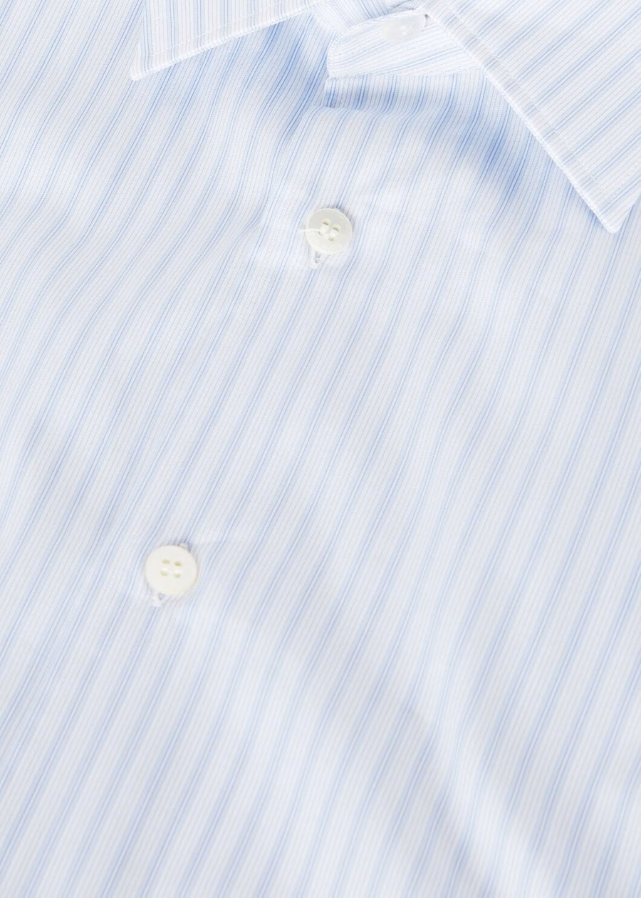 Camisa Filippo de algodão com listras celestiais do céu