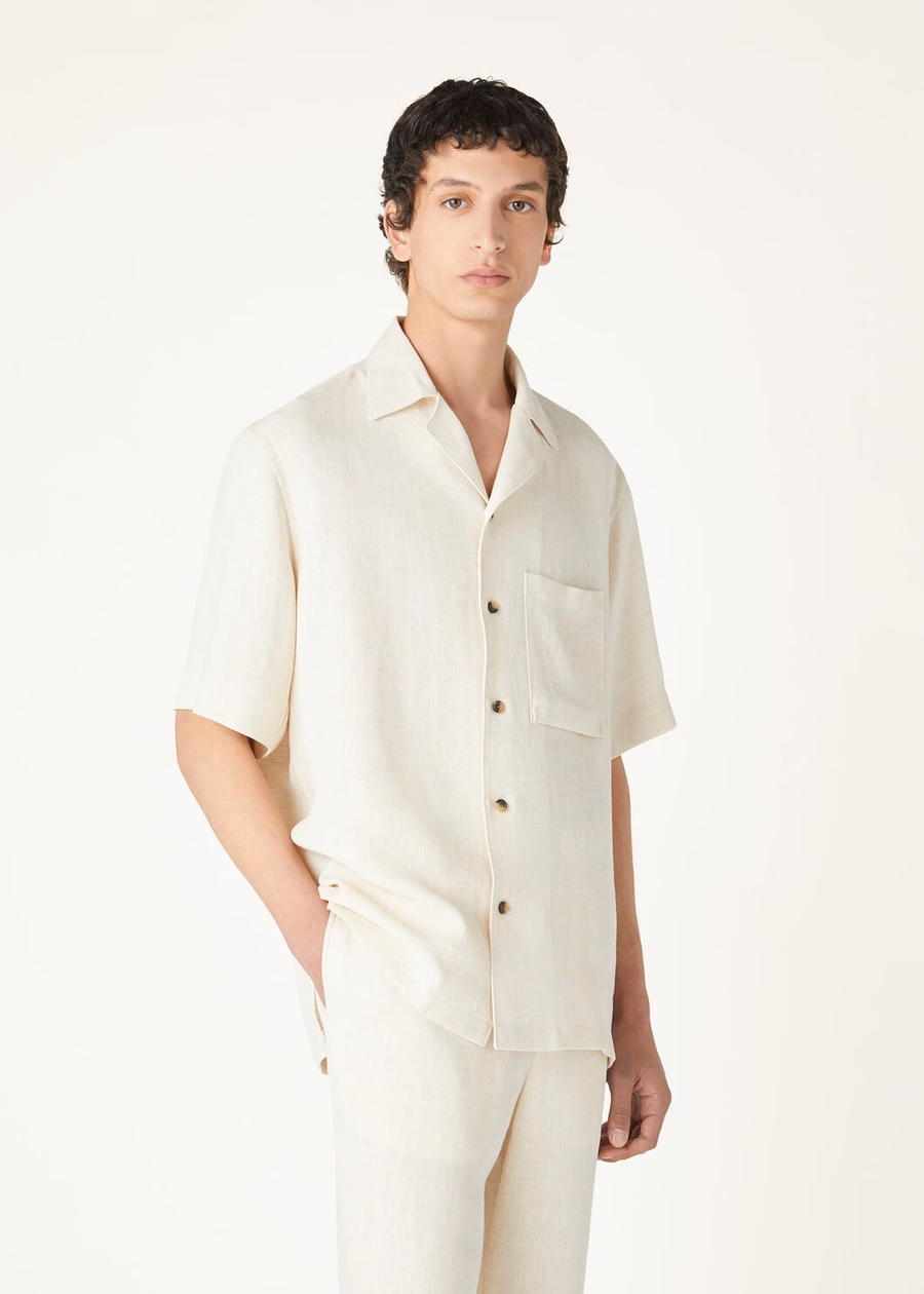 Camisa Federico na areia de inverno