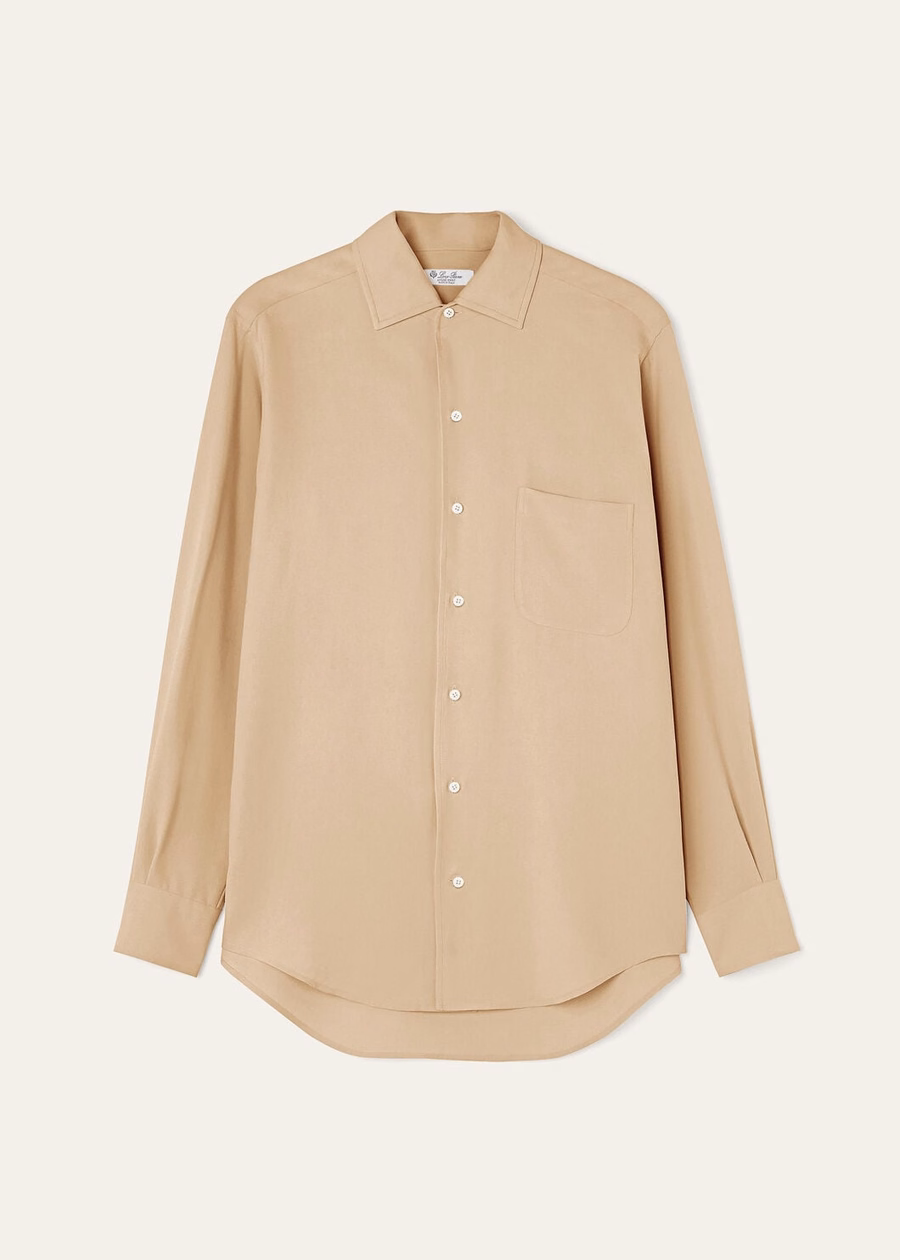 Camisa Andre Silk Pale Biscuits
