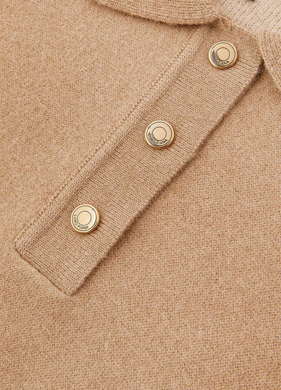 Moletom polo Roccapietra cor camelo claro