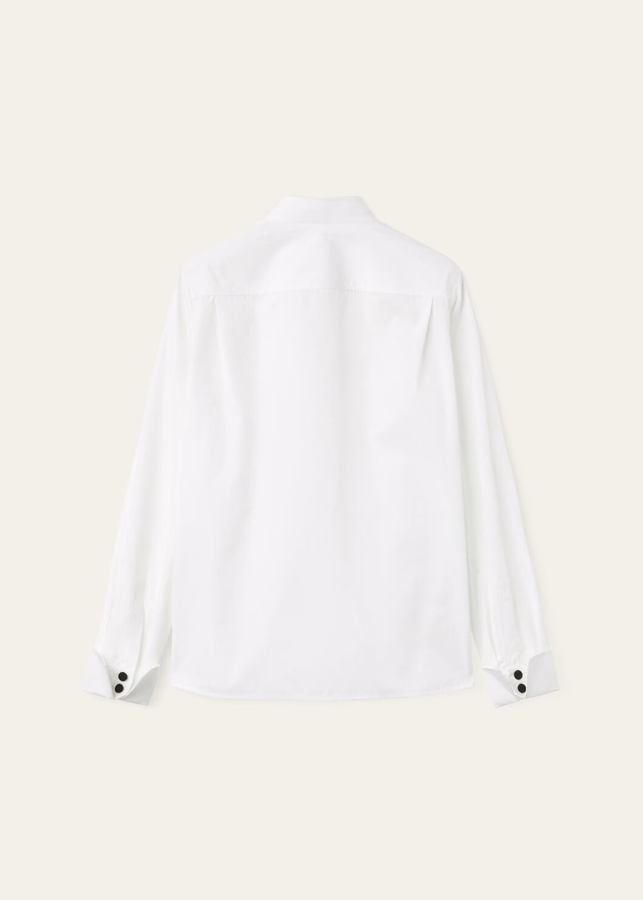 Camisa Hadiya de algodão branca