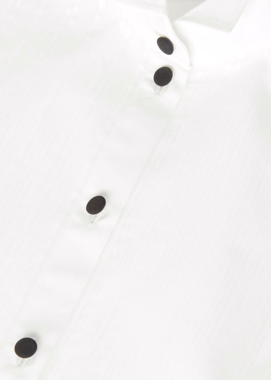 Camisa Hadiya de algodão branca
