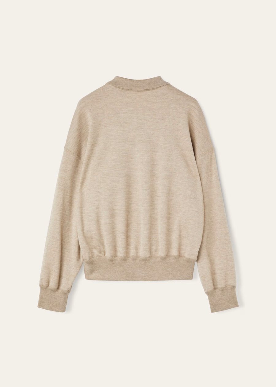 Moletom Polo Cocooning Cashmere DEMY BROWN NAT