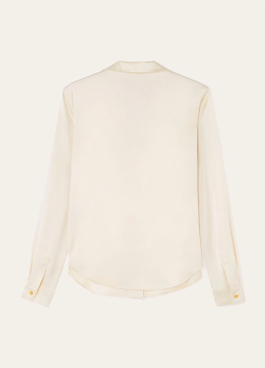Camisa Ketty Silk Oatmeal Cream