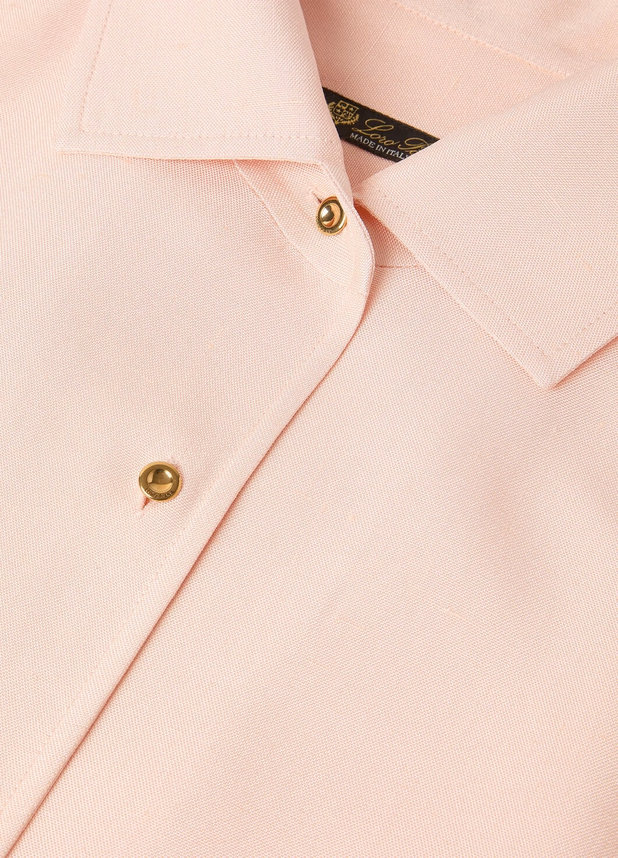 Camisa Dunia de seda macia rosa