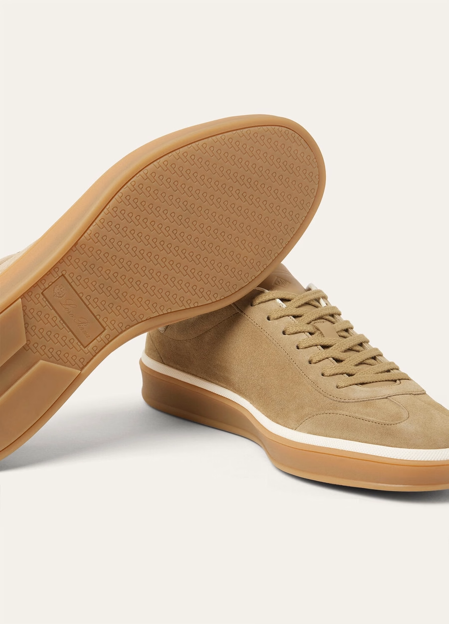 Tênis Walk Tênis camurça bezerro Split Wood Clear Smoke