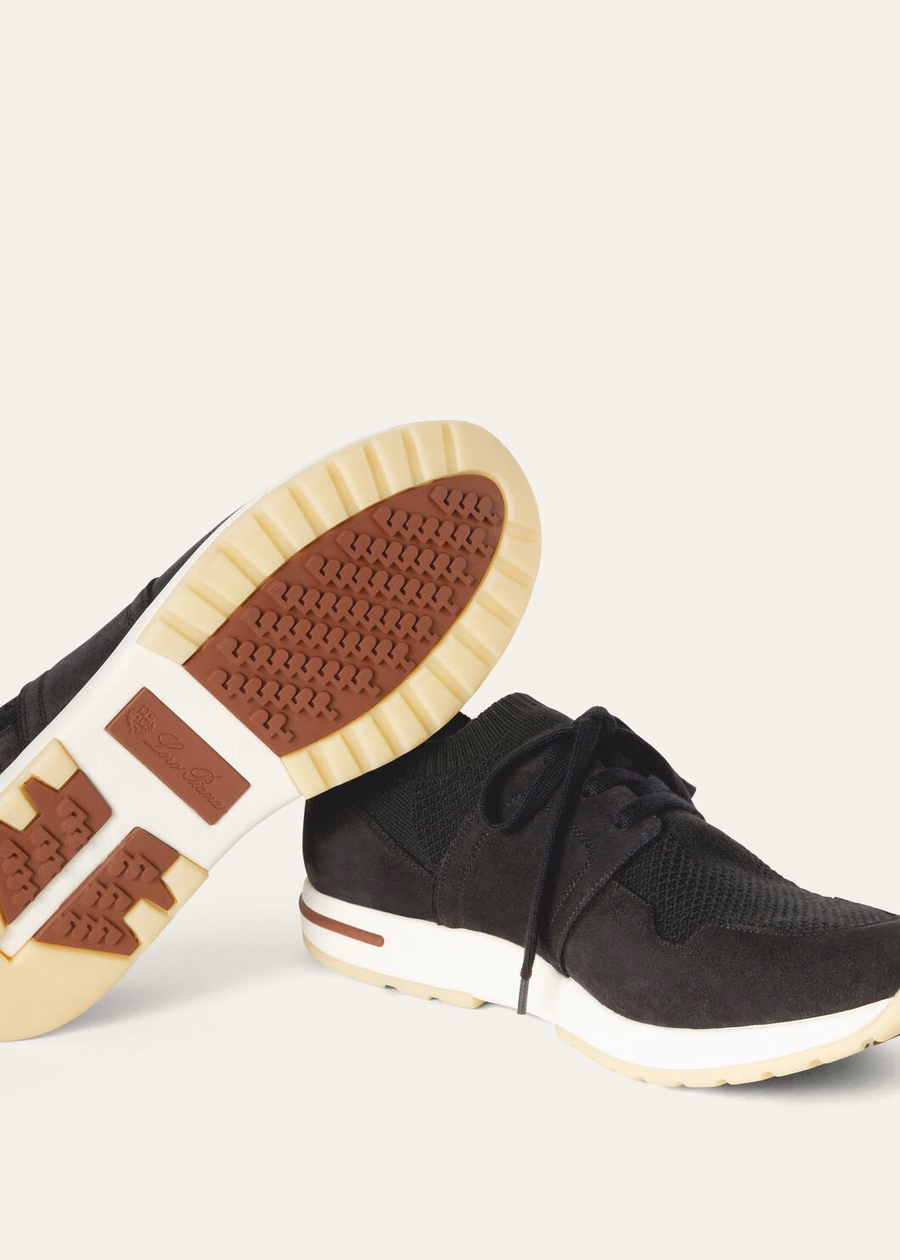 Tênis 360 LP Flexy Walk em lã virgem caviar