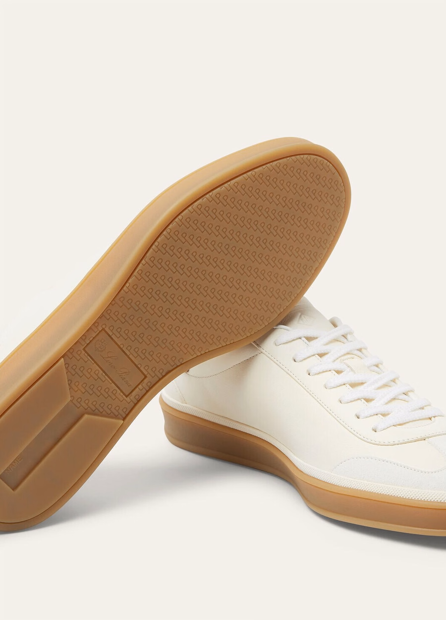 Tênis Walk em couro de bezerro branco