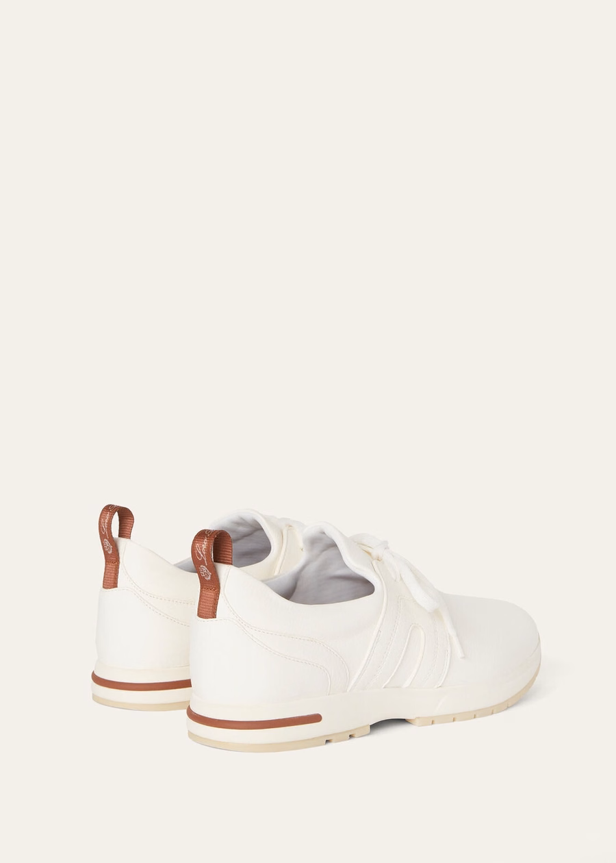 Tênis 360 LP Flexy Walk, couro de veado branco