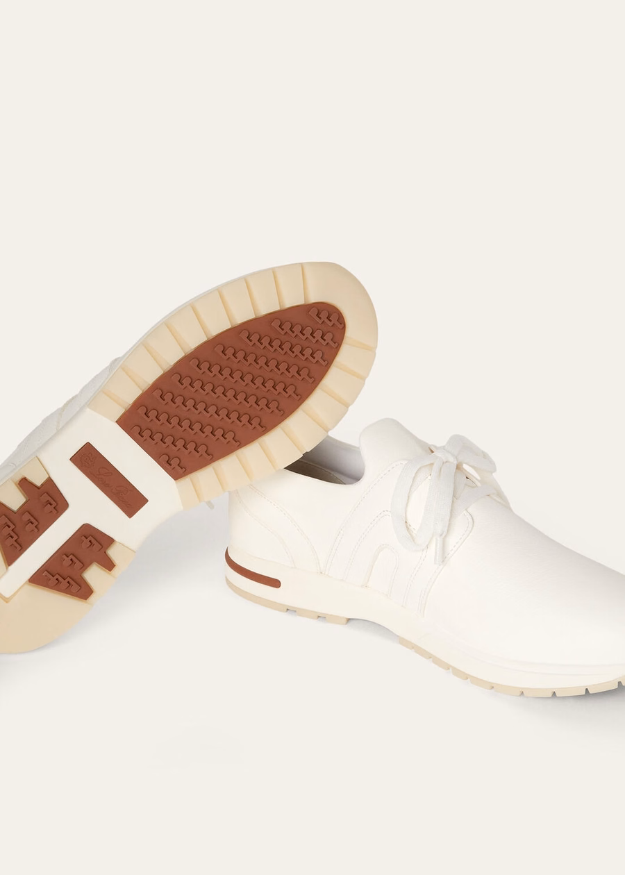 Tênis 360 LP Flexy Walk, couro de veado branco