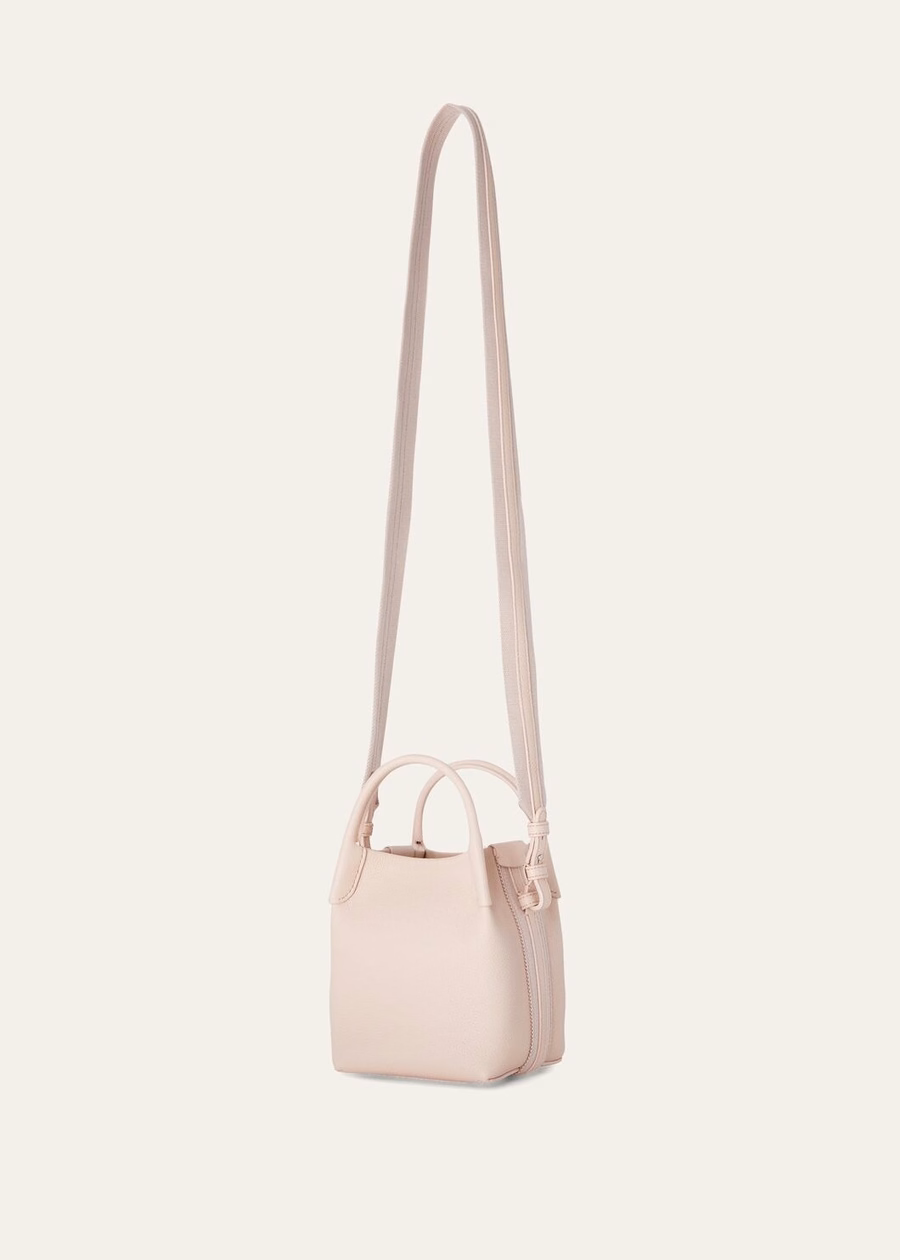 Micro Bale Bag em Pele de Bezerro Granulada Candoglia Marble