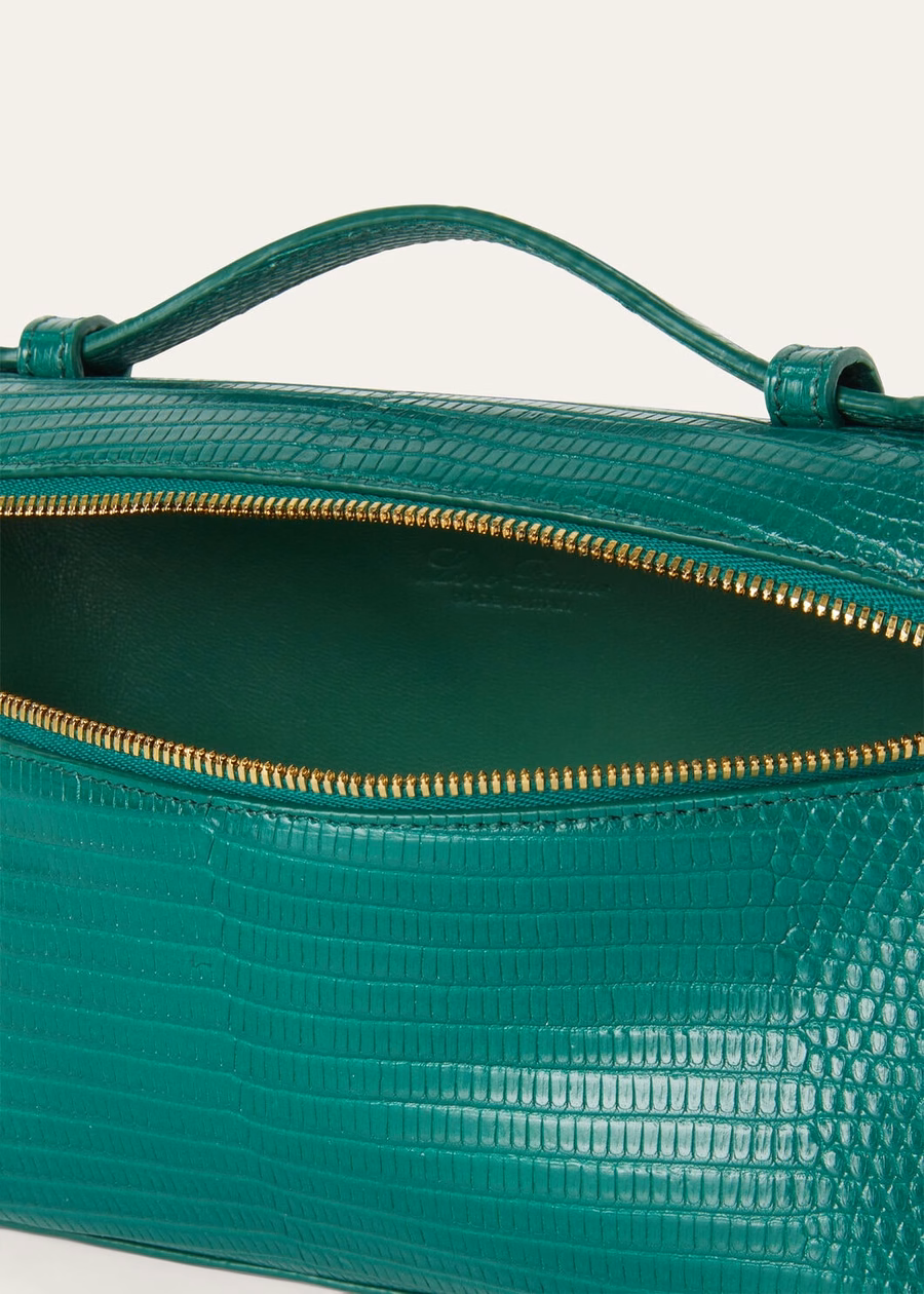 Bolso extra L19 Lizard Leather Jazz Club/Dourado