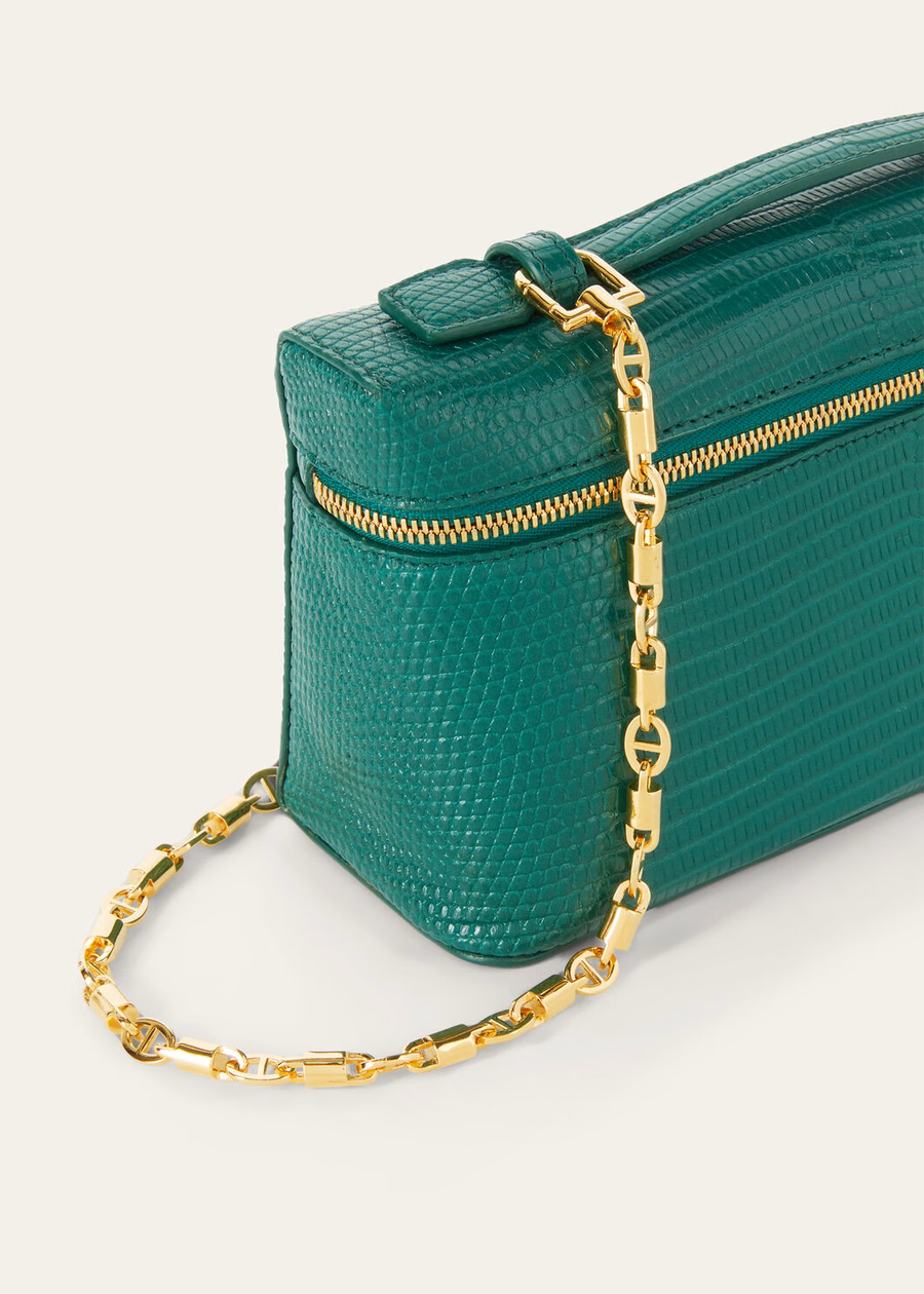 Bolso extra L19 Lizard Leather Jazz Club/Dourado