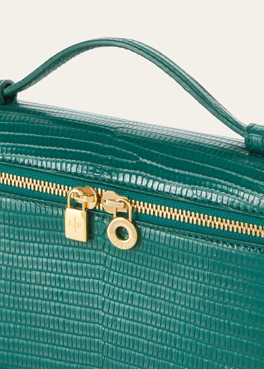 Bolso extra L19 Lizard Leather Jazz Club/Dourado