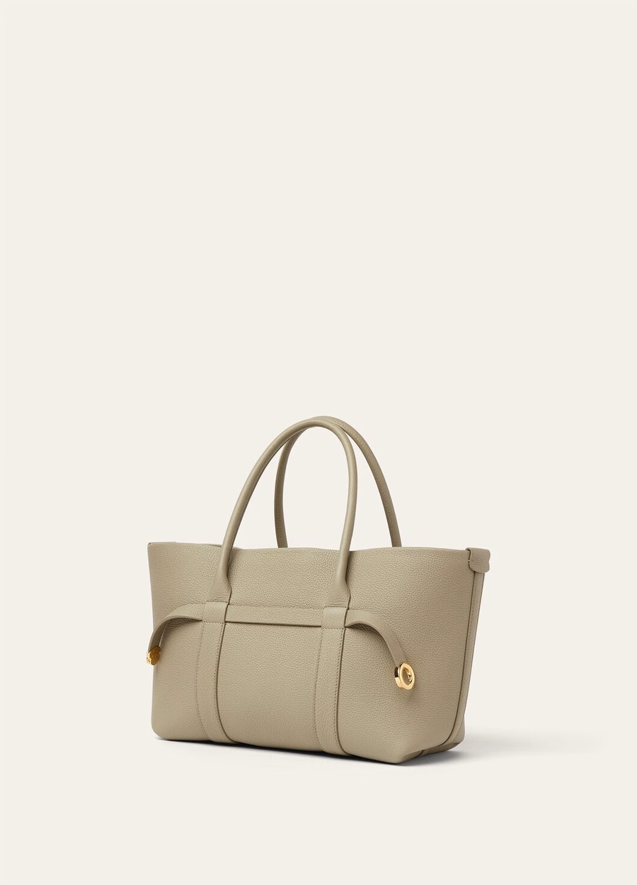 Bolsa pequena Ghiera em couro de bezerro Dry Targon/Sun Gold