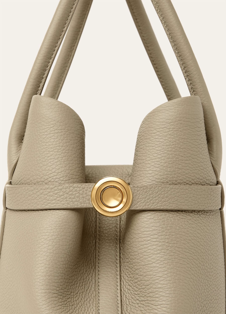 Bolsa pequena Ghiera em couro de bezerro Dry Targon/Sun Gold