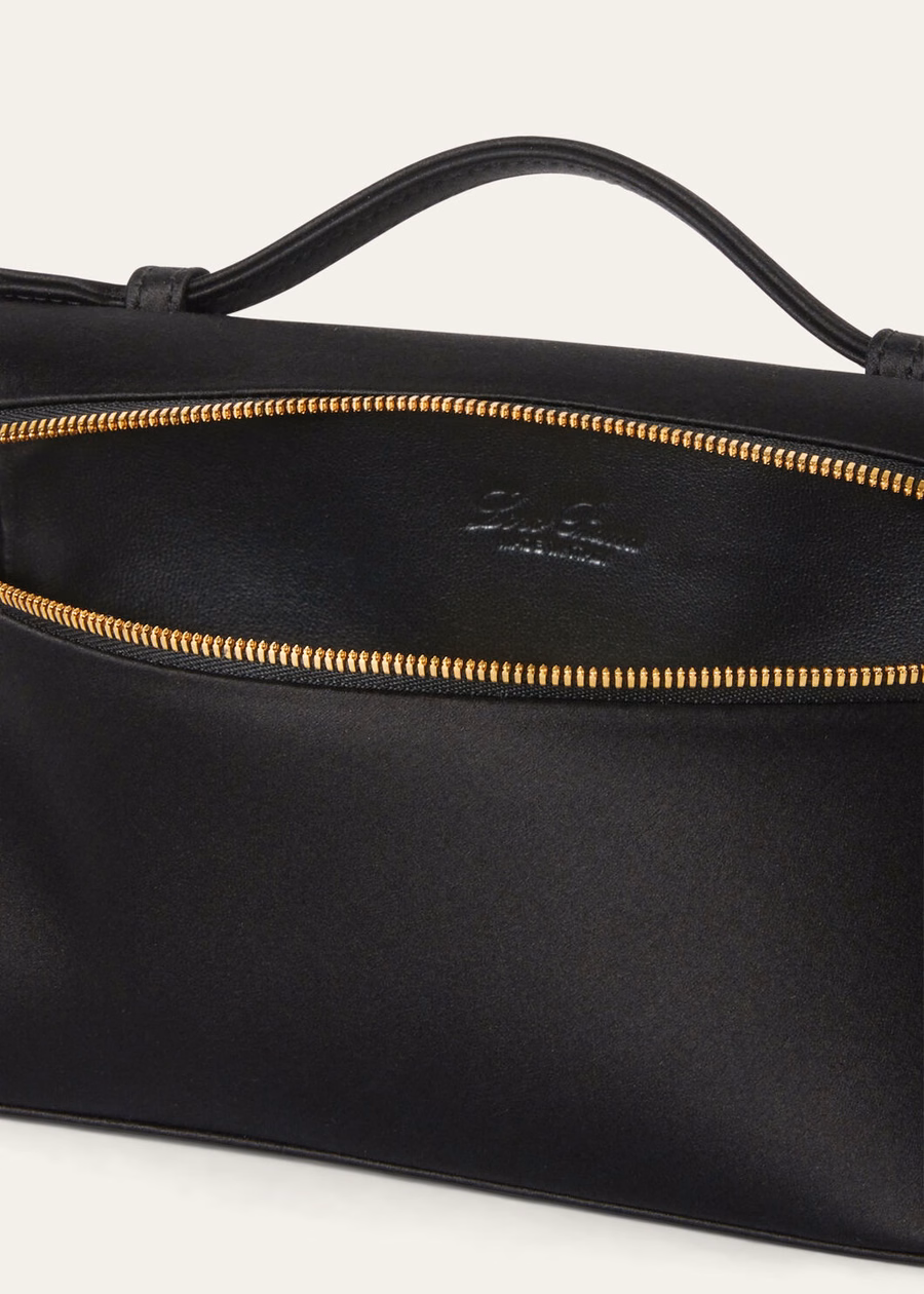 Bolso extra L19 Seda Viscose Preto/Dourado