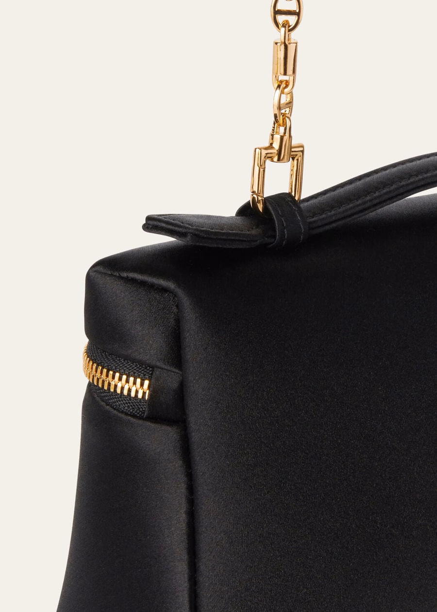 Bolso extra L19 Seda Viscose Preto/Dourado