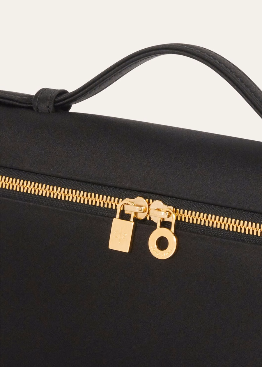 Bolso extra L19 Seda Viscose Preto/Dourado