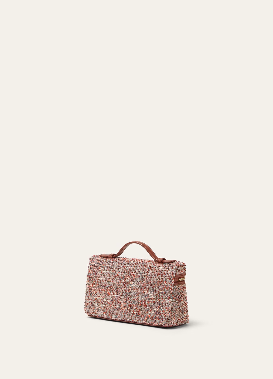 Bolso extra L19, cânhamo, algodão, linho, rosa mosqueta/âmbar leitoso/azul lituano/caramelo defumado/dourado sol
