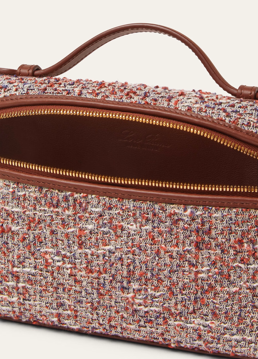 Bolso extra L19, cânhamo, algodão, linho, rosa mosqueta/âmbar leitoso/azul lituano/caramelo defumado/dourado sol