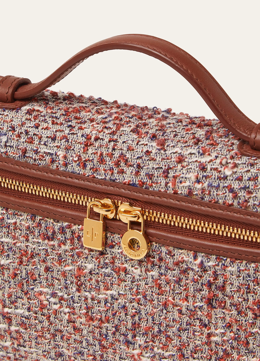Bolso extra L19, cânhamo, algodão, linho, rosa mosqueta/âmbar leitoso/azul lituano/caramelo defumado/dourado sol