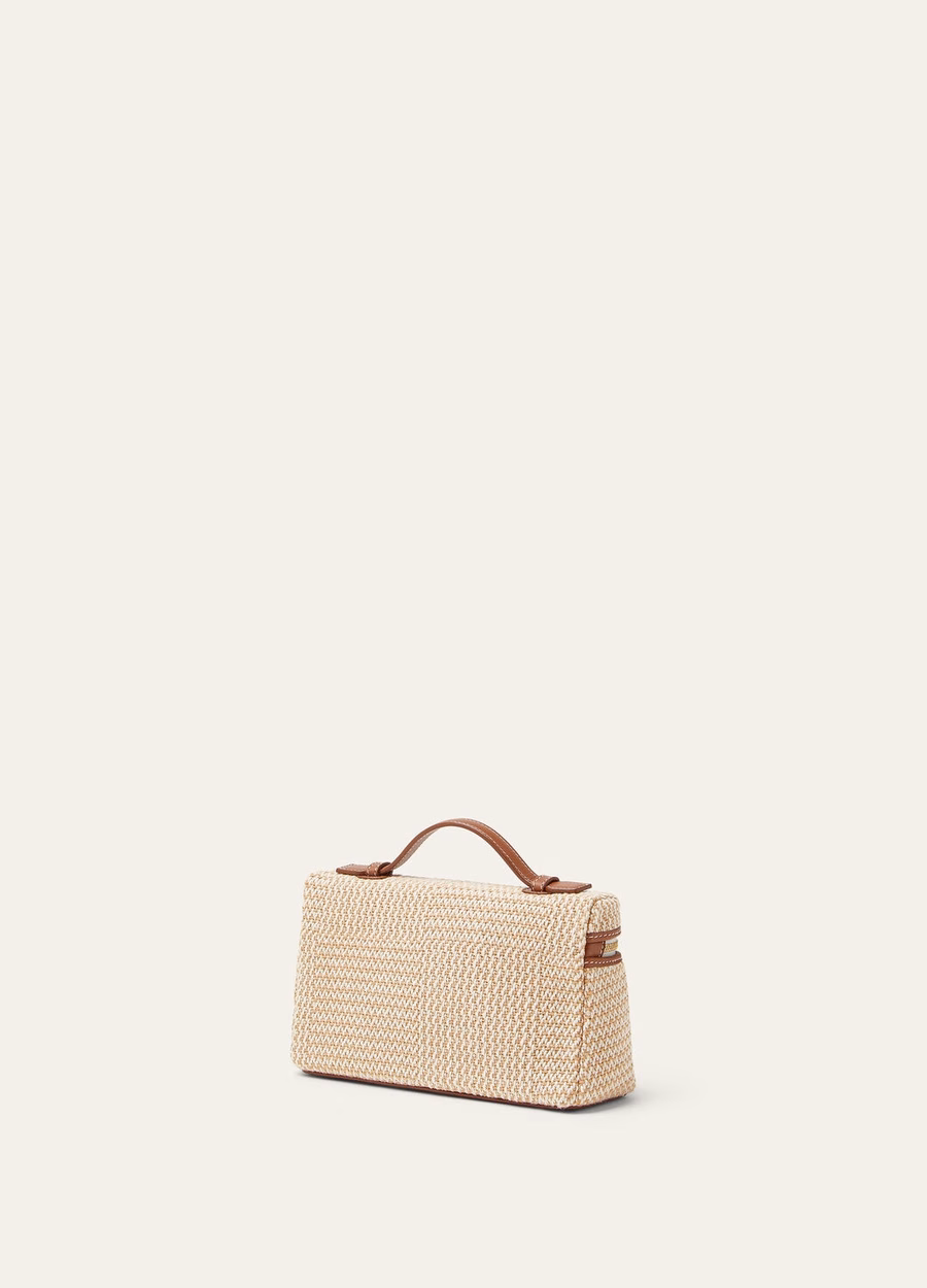 Bolso extra L19 Algodão Cru Biscuit Mole/Dourado