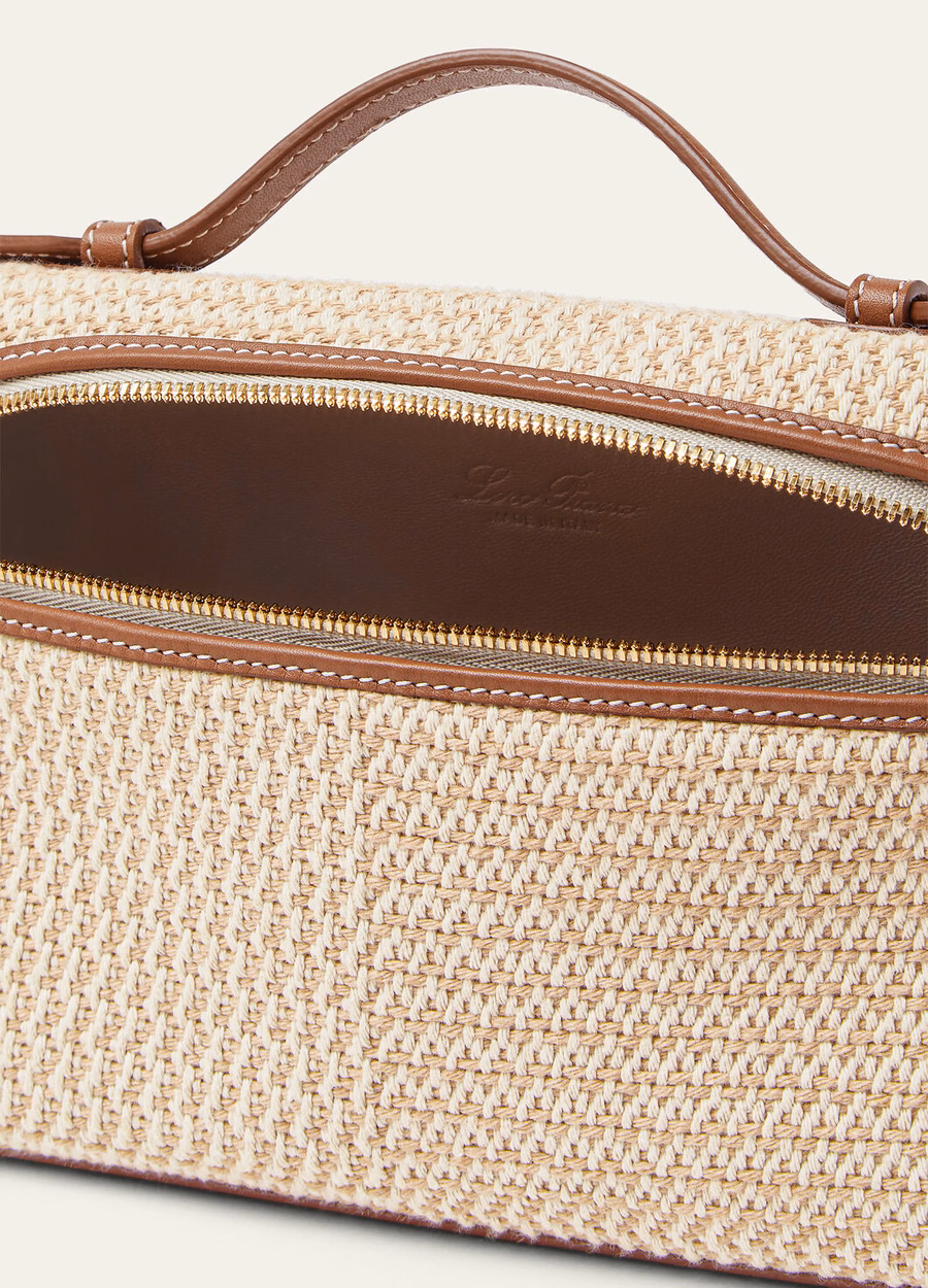Bolso extra L19 Algodão Cru Biscuit Mole/Dourado