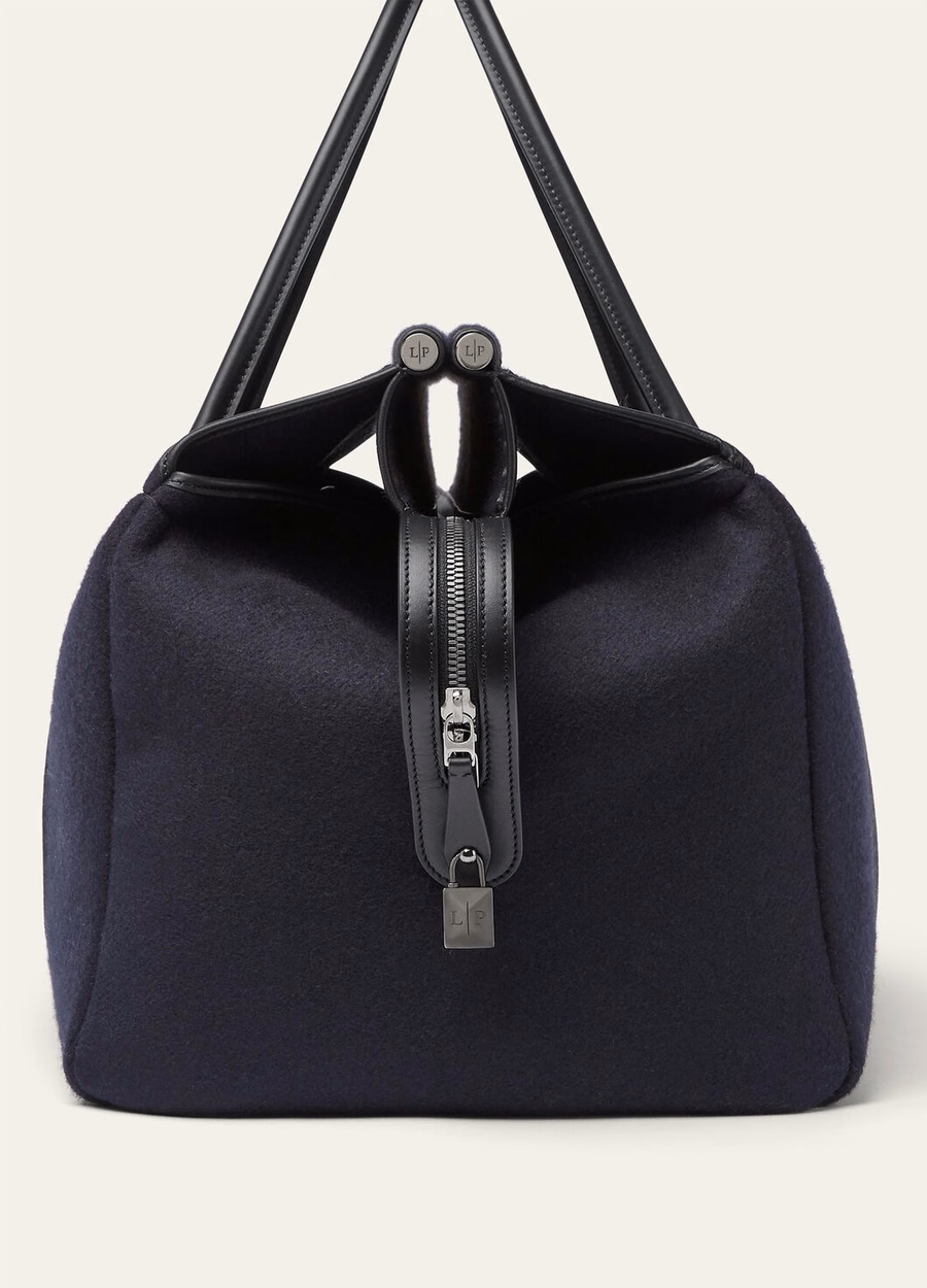 Mala de viagem Loom Weekender L50, azul cashmere, azul marinho/preto/cinza-chumbo