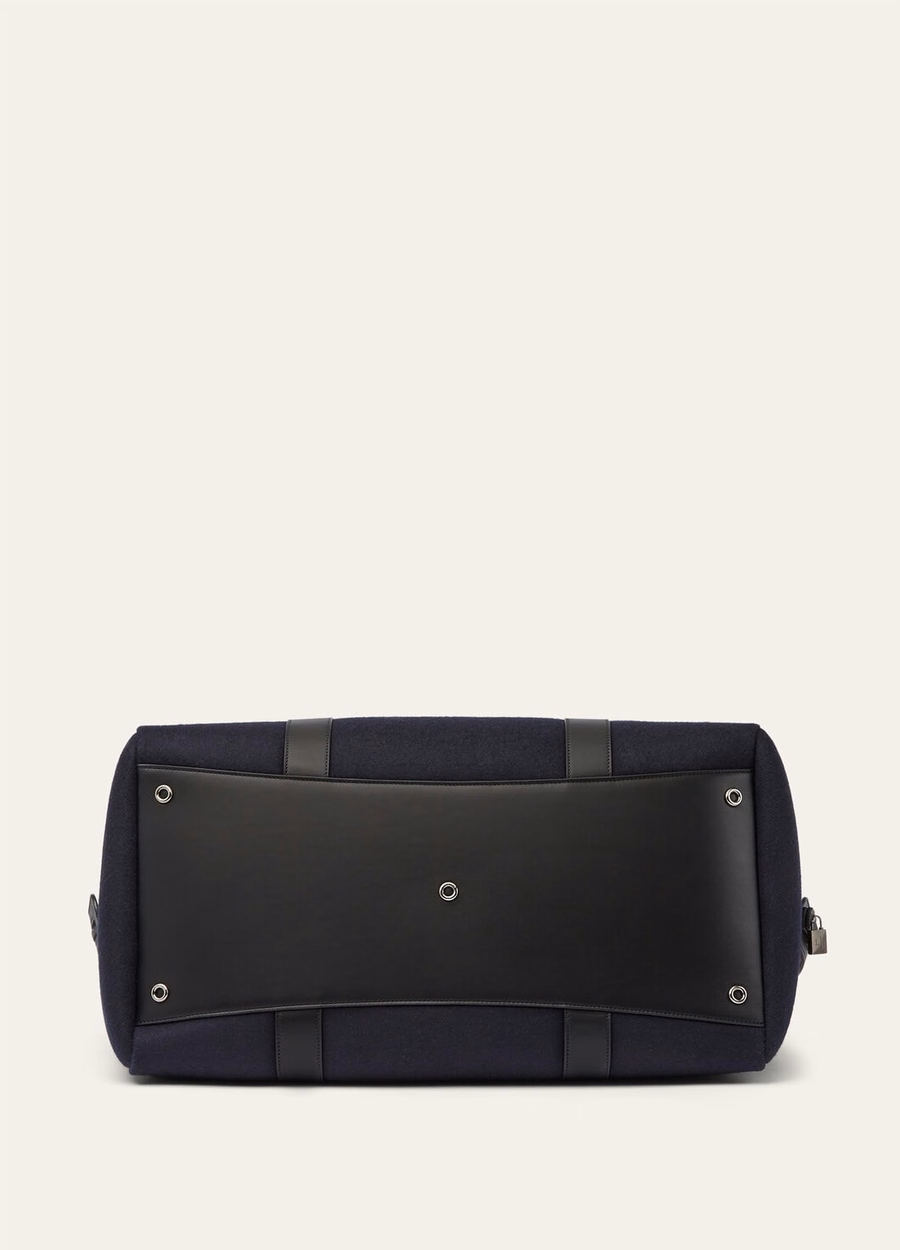 Mala de viagem Loom Weekender L50, azul cashmere, azul marinho/preto/cinza-chumbo