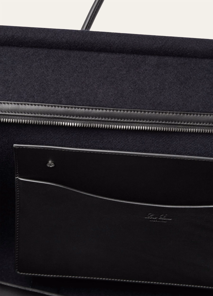 Mala de viagem Loom Weekender L50, azul cashmere, azul marinho/preto/cinza-chumbo