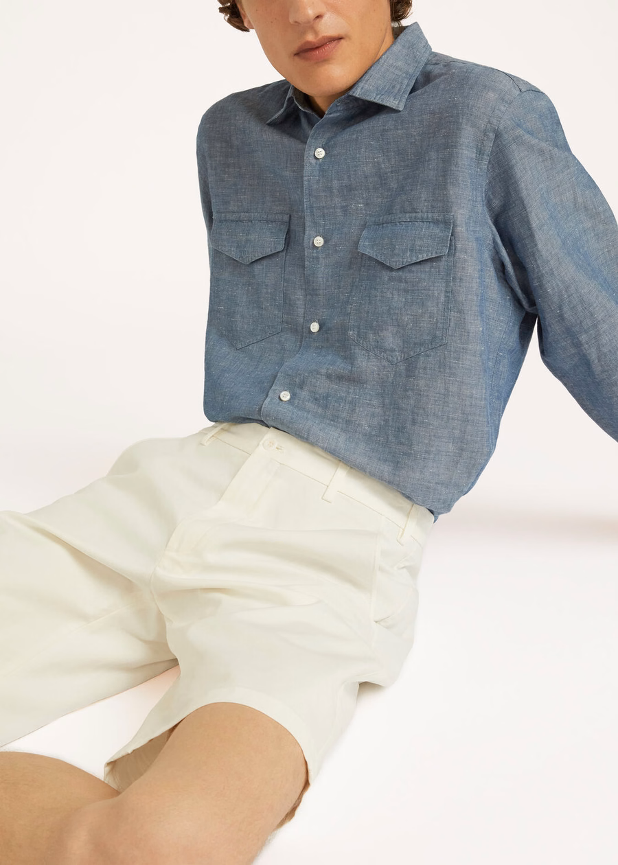 Deck Short Cotton Optical White