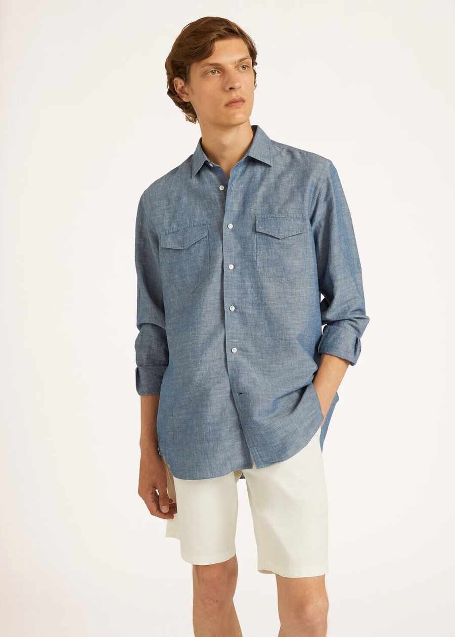 Deck Short Cotton Optical White