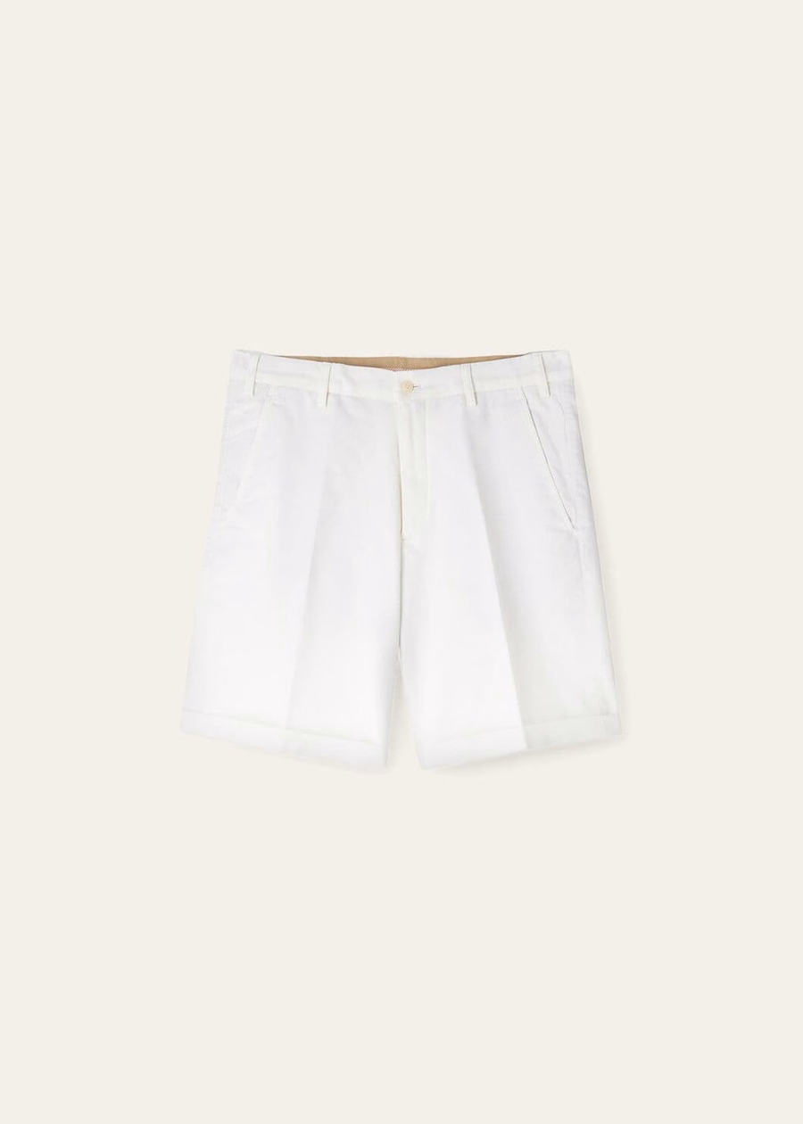 Deck Short Cotton Optical White