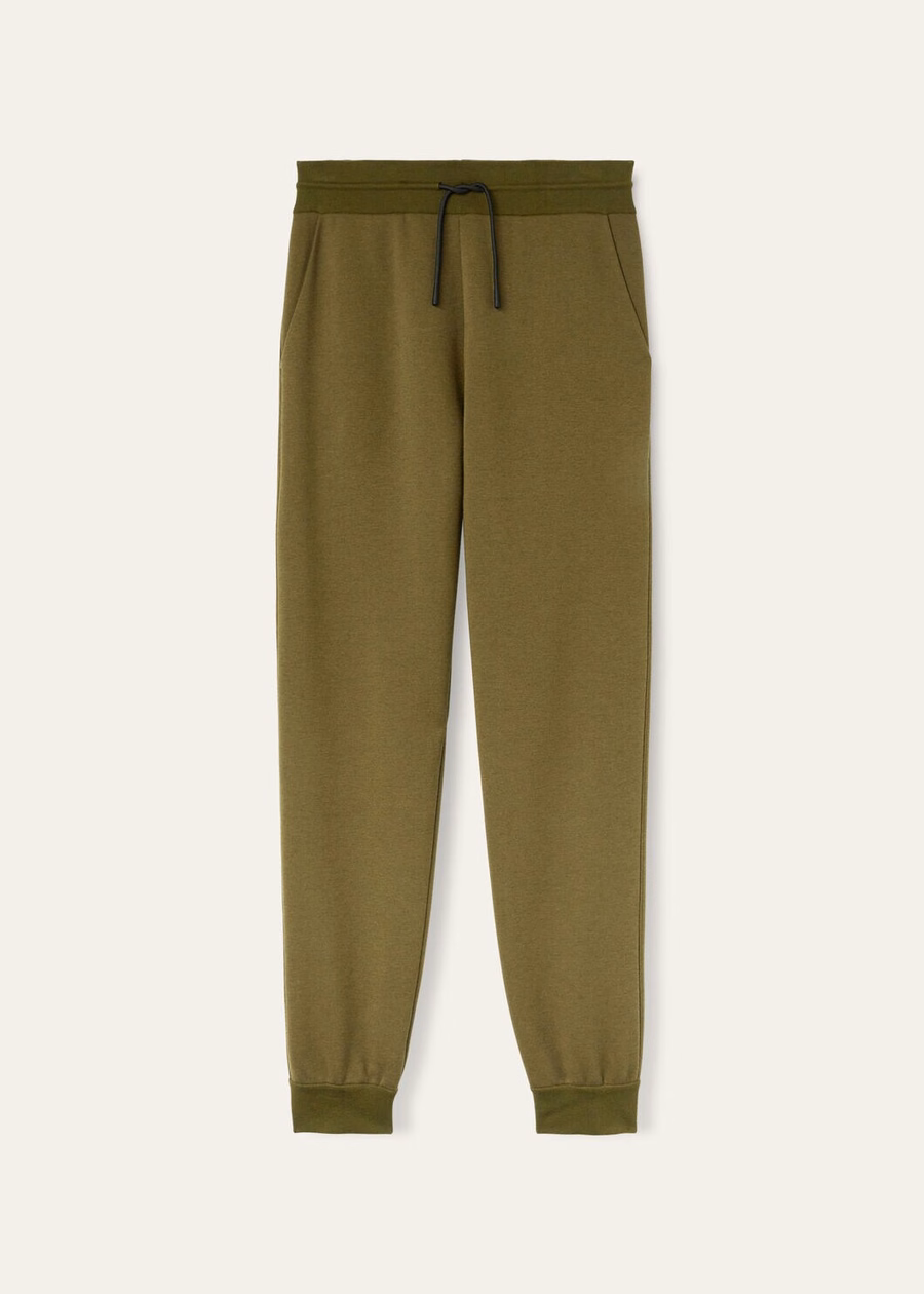 Calças Larecchio de algodão e cashmere com alecrim
