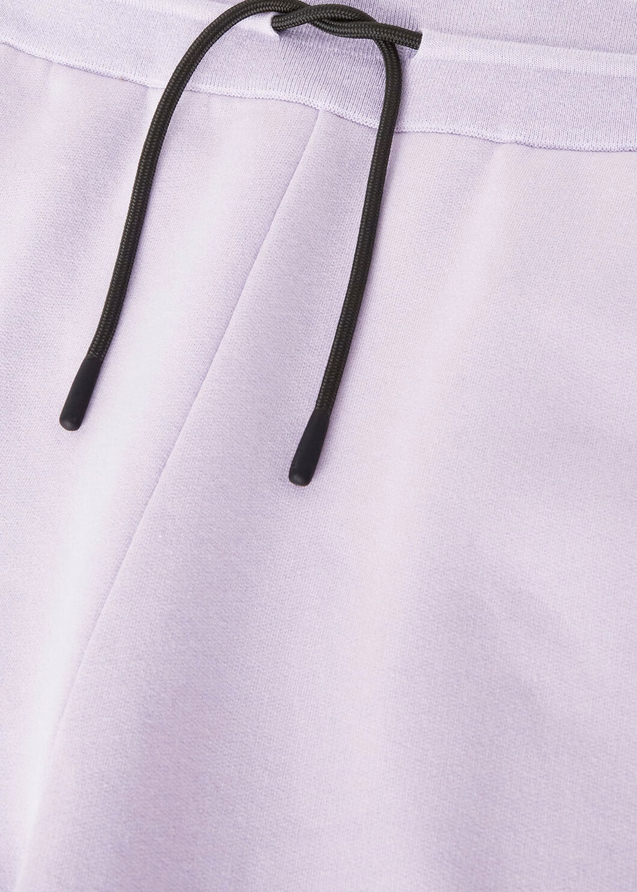 Calças Larecchio de algodão e cashmere na cor pervinca