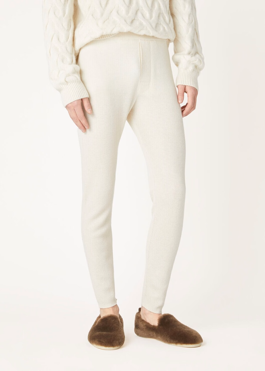 Calças de cashmere White Snow Cocooning