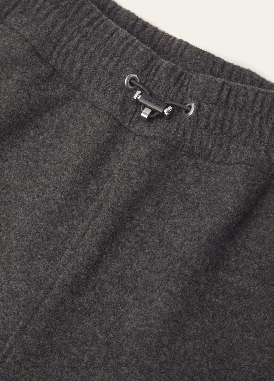 Calças Venenza de lã virgem cashmere cinza brasa