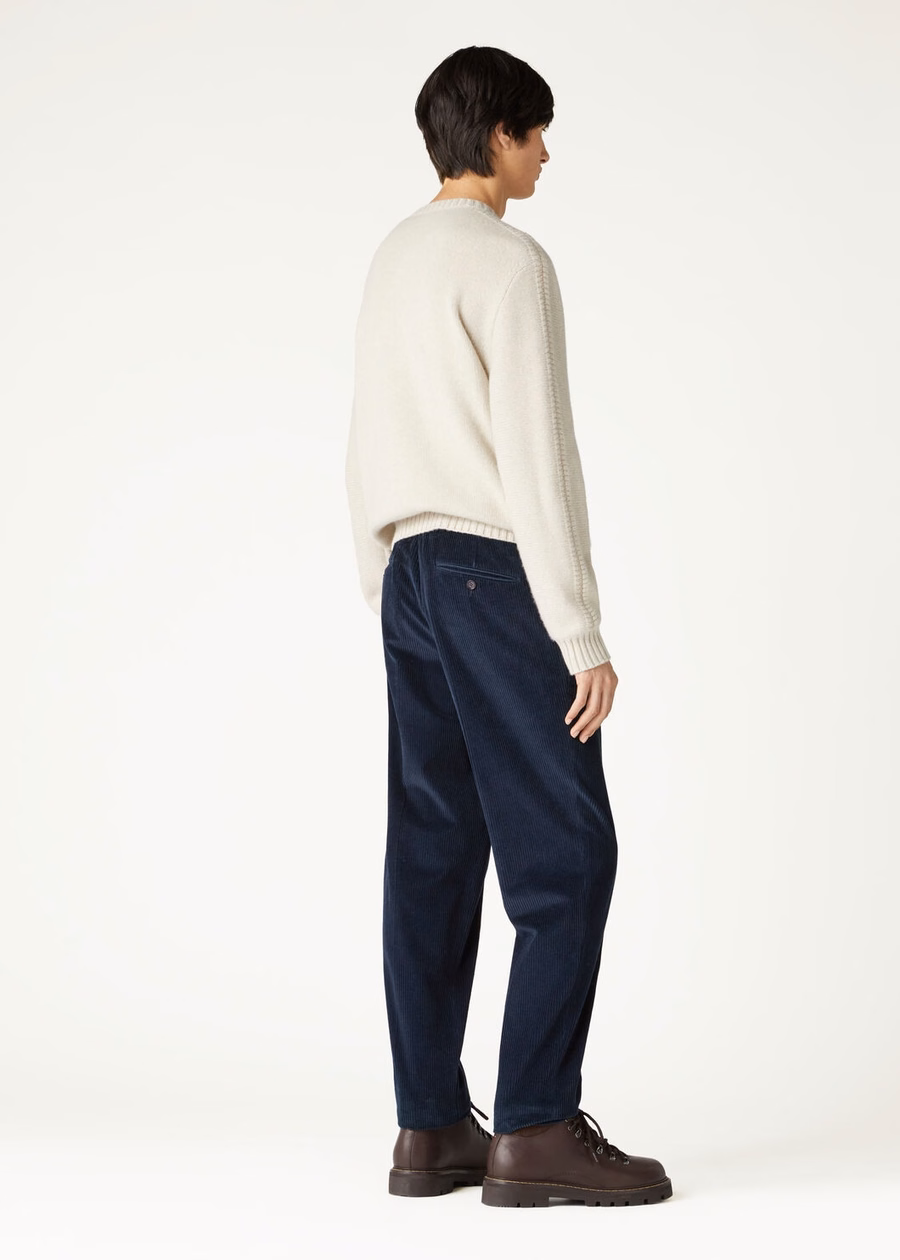 Calça Jarno de algodão azul marinho