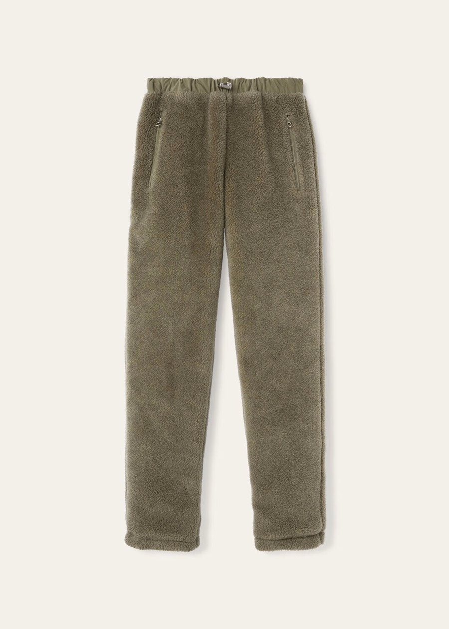 Calças Qualba de seda e cashmere - Rain System® Tundra Moss