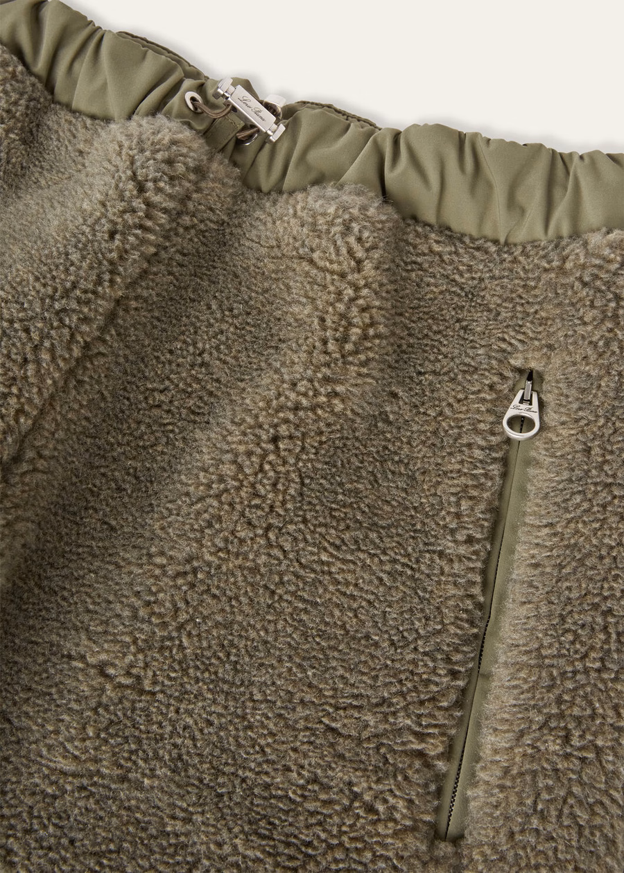 Calças Qualba de seda e cashmere - Rain System® Tundra Moss