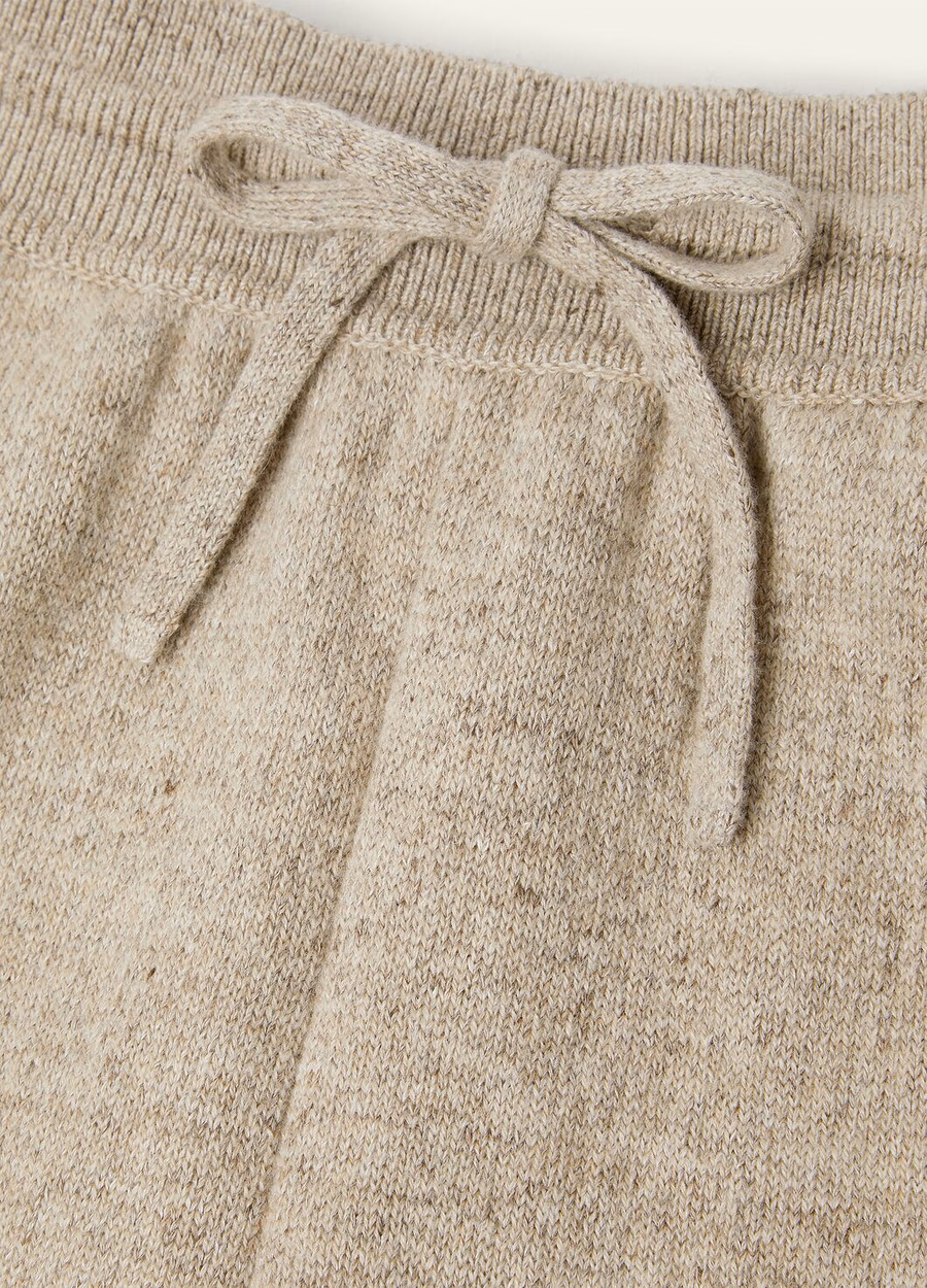 Calças de cashmere Feriolo Delicate Bark