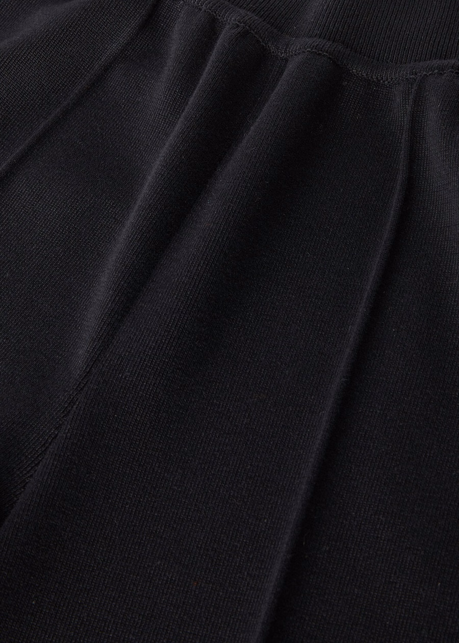 Calça Siena em algodão e seda preta