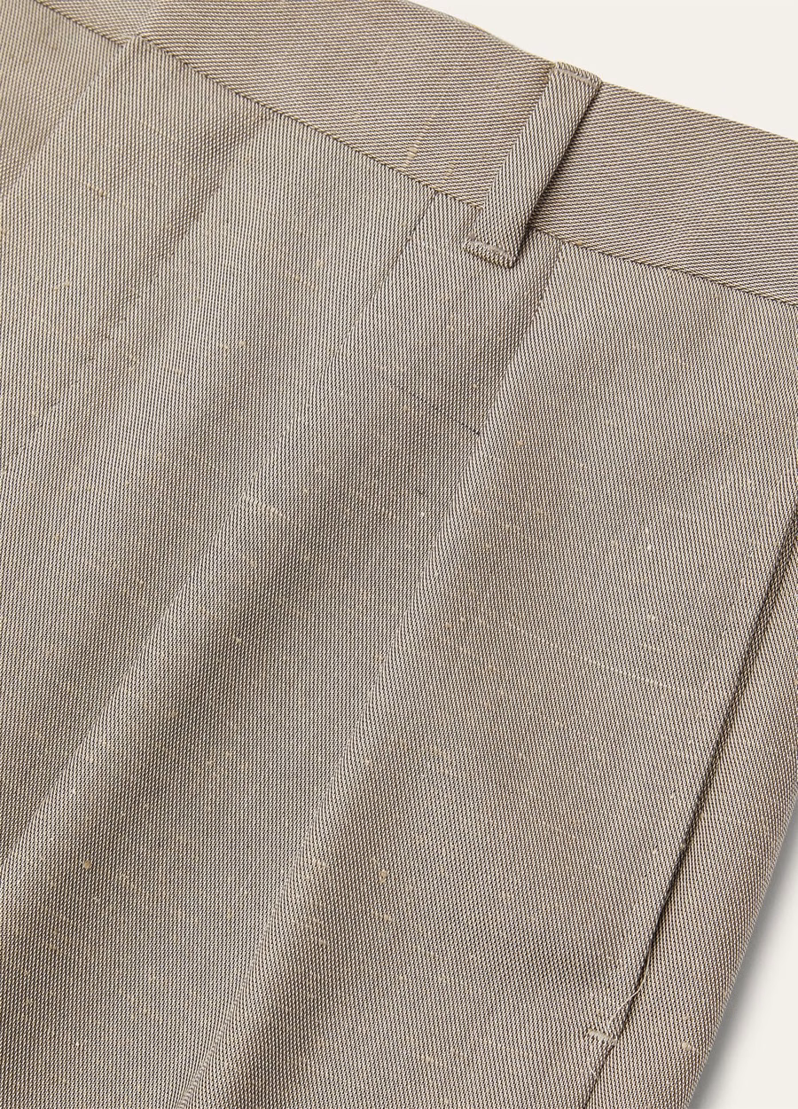 Calças Cuddy Silk Virgin Wool Anis
