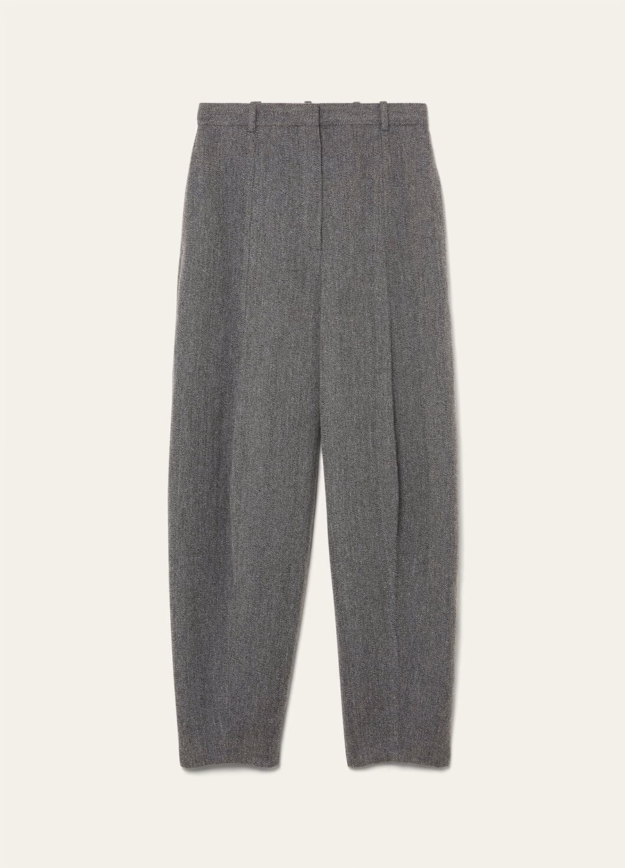 Calças Dan em lã virgem cashmere azul marinho
