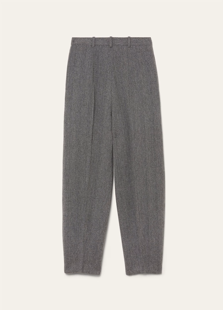 Calças Dan em lã virgem cashmere azul marinho