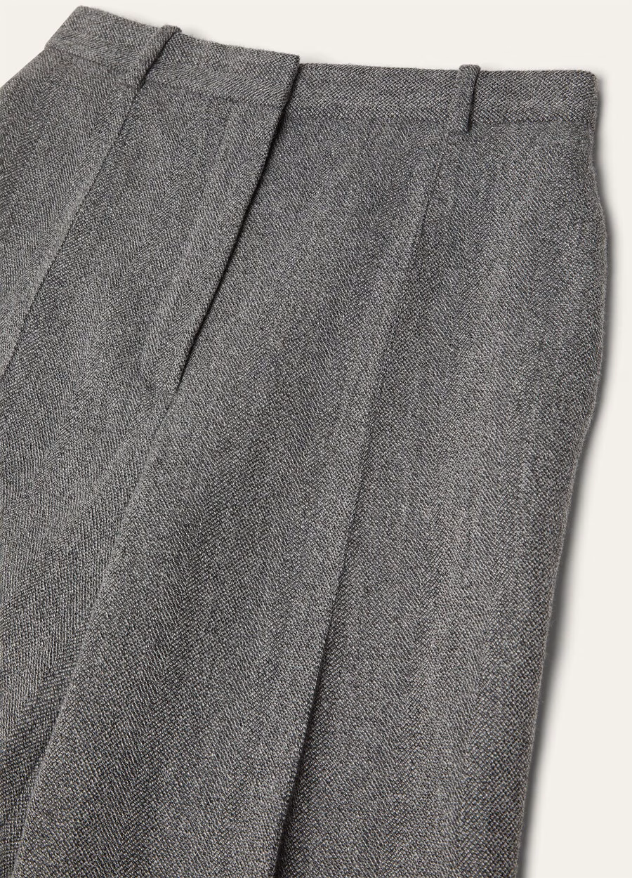 Calças Dan em lã virgem cashmere azul marinho